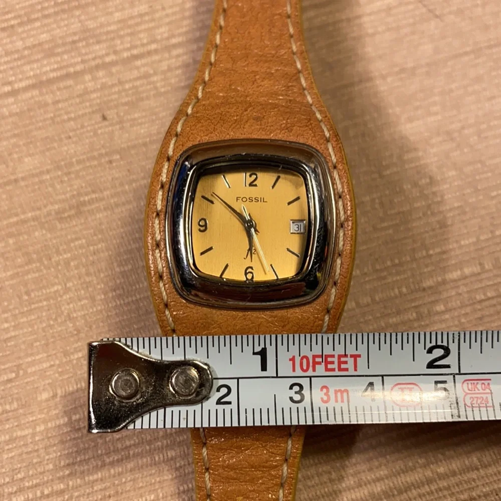 Fossil ES9733 original leather band watch 10meters